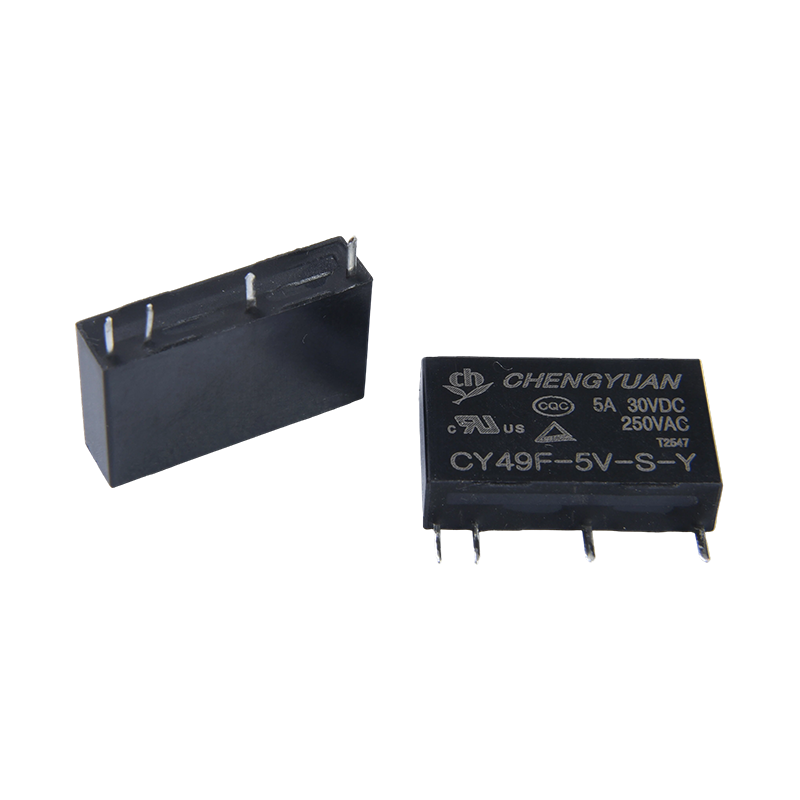 CY49F Relæ, Slim Power Relæ, 49F Relæ, Signal Relæ, 4PIN PCB 5A 0,12W Lille Relæ.