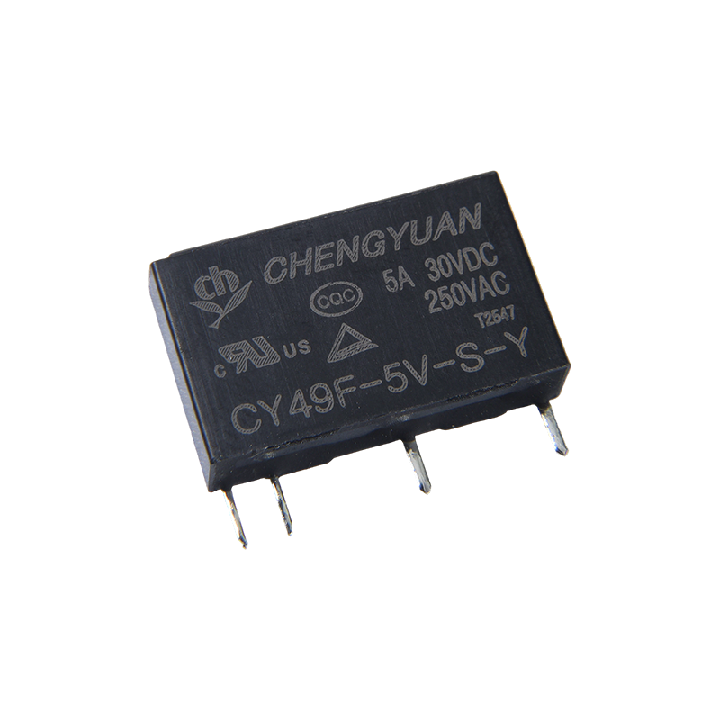 CY49F Relæ, Slim Power Relæ, 49F Relæ, Signal Relæ, 4PIN PCB 5A 0,12W Lille Relæ.