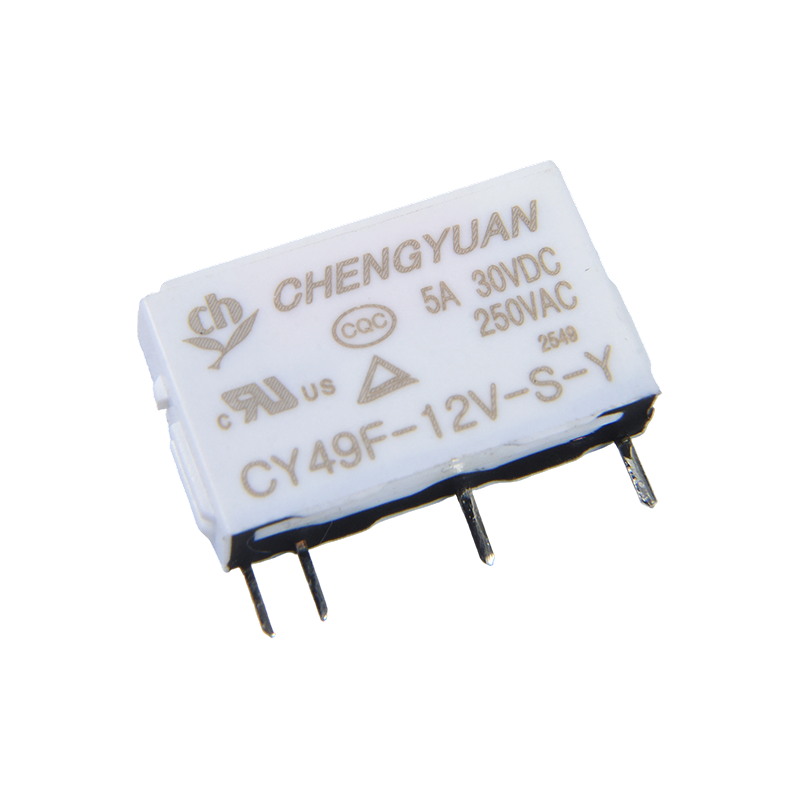 CY49F Relæ, Slim Power Relæ, 49F Relæ, Signal Relæ, 4PIN PCB 5A 0,12W Lille Relæ.