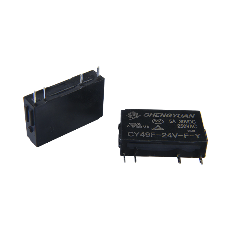 CY49F Relæ, Slim Power Relæ, 49F Relæ, Signal Relæ, 4PIN PCB 5A 0,12W Lille Relæ.