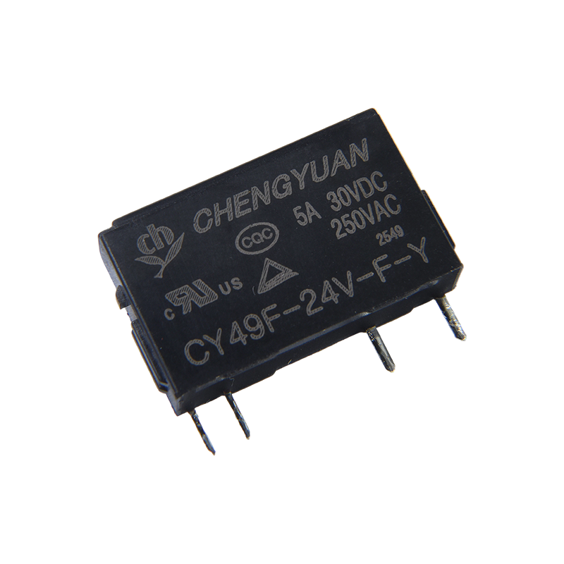 CY49F Relæ, Slim Power Relæ, 49F Relæ, Signal Relæ, 4PIN PCB 5A 0,12W Lille Relæ.