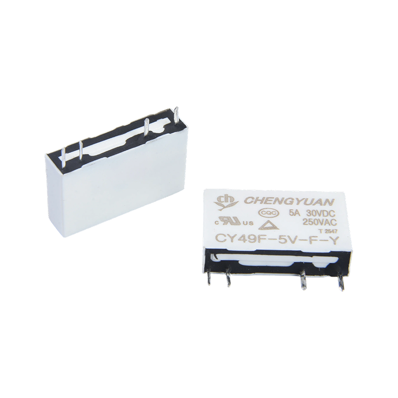 CY49F Relæ, Slim Power Relæ, 49F Relæ, Signal Relæ, 4PIN PCB 5A 0,12W Lille Relæ.