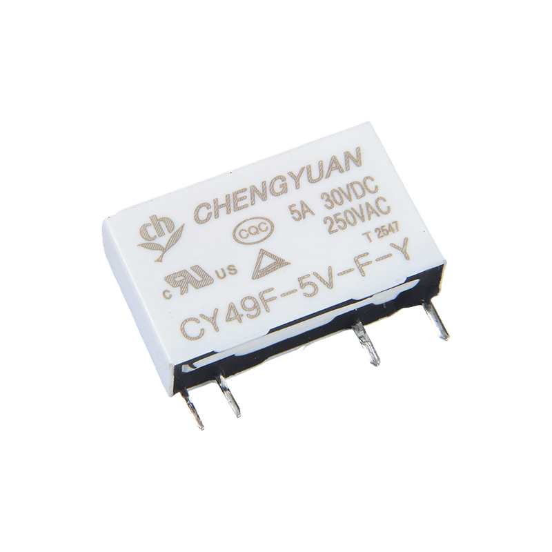 CY49F Relæ, Slim Power Relæ, 49F Relæ, Signal Relæ, 4PIN PCB 5A 0,12W Lille Relæ.