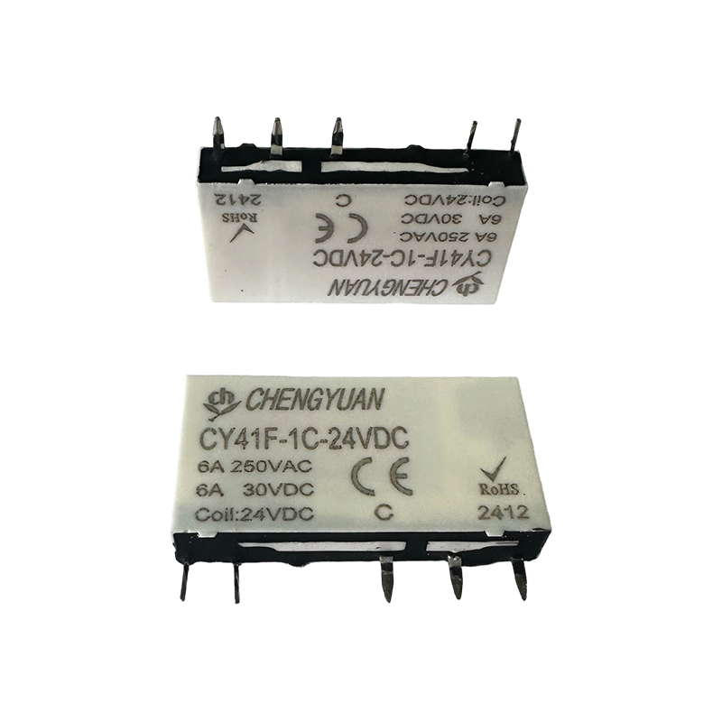 CY41F Relæ, Slim Power Relæ, 41F Relæ, Signal Relæ, 5PIN PCB 6A Lille Relæ.