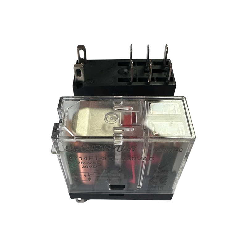 CY14FT-2CL Relæ, DPDT Relæ, 14F bred fodrelæ, 8A 5PIN Power Relæ.